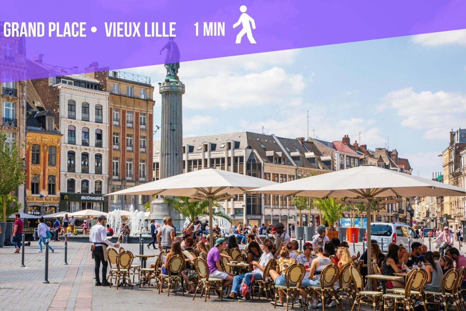 Superbe Appartement Sur La Grand Place, Avec Vue ! ليل المظهر الخارجي الصورة
